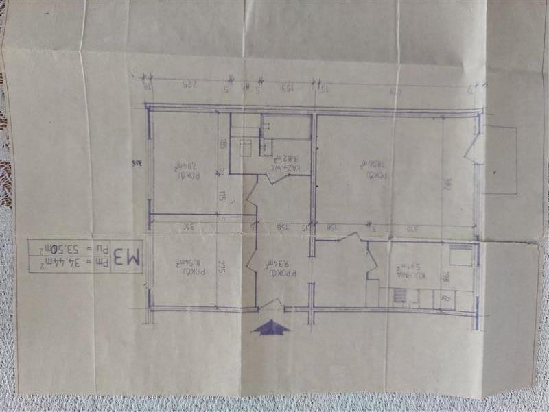 3 pokoje, 53,50 m2, 4 piętro, Przylesie, Koszalin - plan